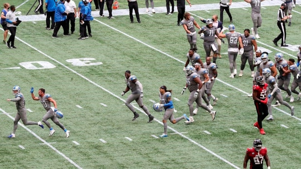 Lions Celebrate , The Canadian Press Lions Celebrate