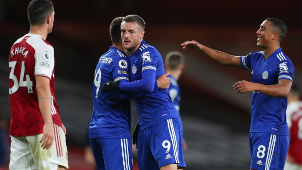 Jamie Vardy and Cengiz Onder 