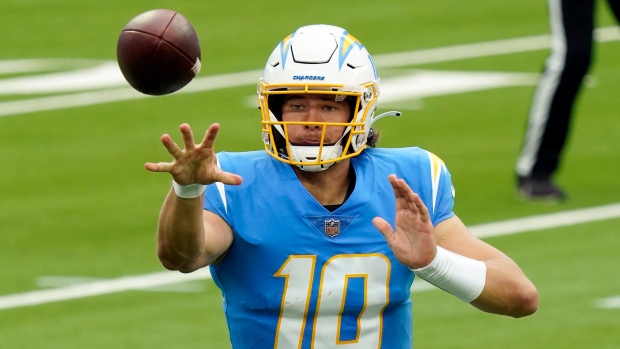 Los Angeles Chargers quarterback Justin Herbert