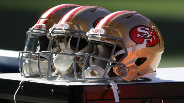 49ers helmets, Getty Images 49ers helmets