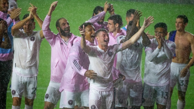 Inter Miami Celebrates , The Canadian Press Inter Miami Celebrates