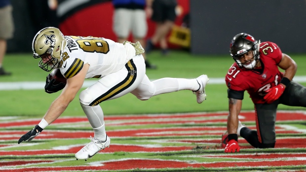 New Orleans Saints tight end Adam Trautman 