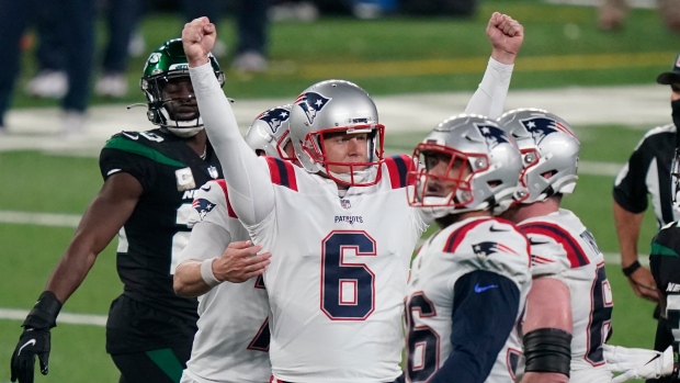 Nick Folk and New England Patriots Celebrate