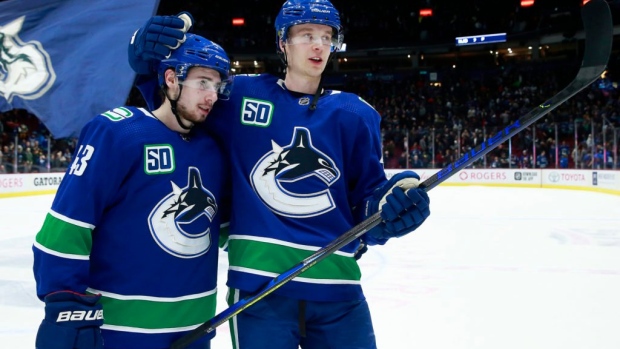 pettersson hughes canucks pettersson hughes canucks