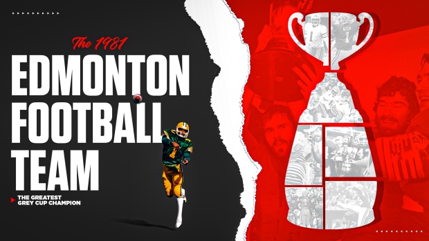 The Greatest Grey Cup Champion - 1981 Edmonton Football Team, Eric Kirk, TSN The Greatest Grey Cup Champion - 1981 Edmonton Football Team