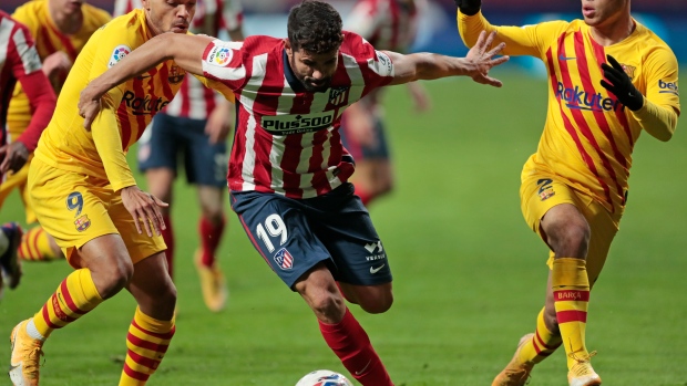 Atletico Madrid's Diego Costa , The Canadian Press Atletico Madrid's Diego Costa