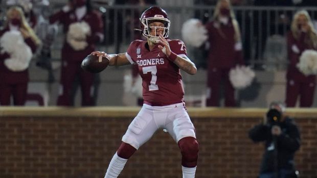 Oklahoma quarterback Spencer Rattler , The Canadian Press Oklahoma quarterback Spencer Rattler