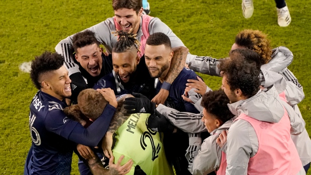 Sporting KC celebrate