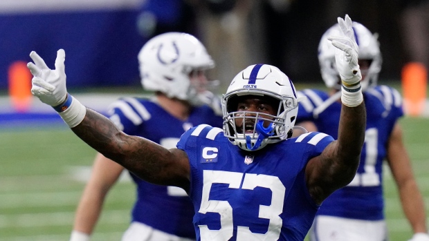 Darius Leonard, The Canadian Press Darius Leonard