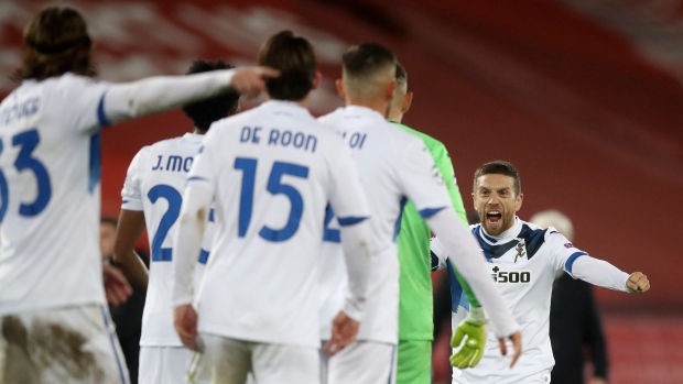 Papu Gomez and Atalanta Celebrates 