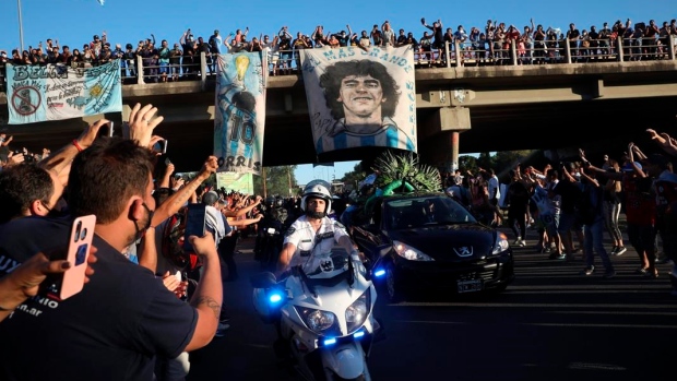Diego Maradona tribute, The Canadian Press Diego Maradona tribute