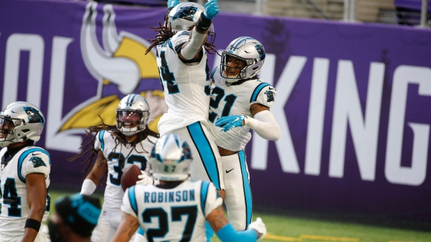 Jeremy Chinn, Panthers celebrate