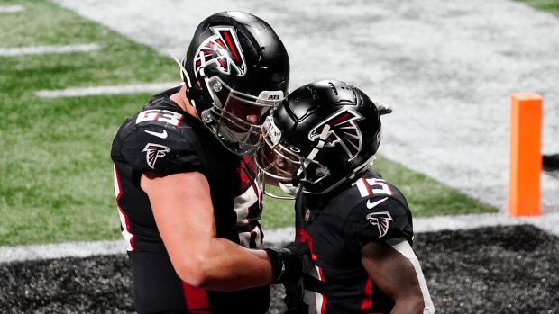 Atlanta Falcons celebrate