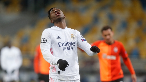 Real Madrid's Vinicius Junior , The Canadian Press Real Madrid's Vinicius Junior