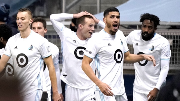 Minnesota United celebrates