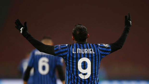 Atalanta's Luis Muriel , The Canadian Press Atalanta's Luis Muriel