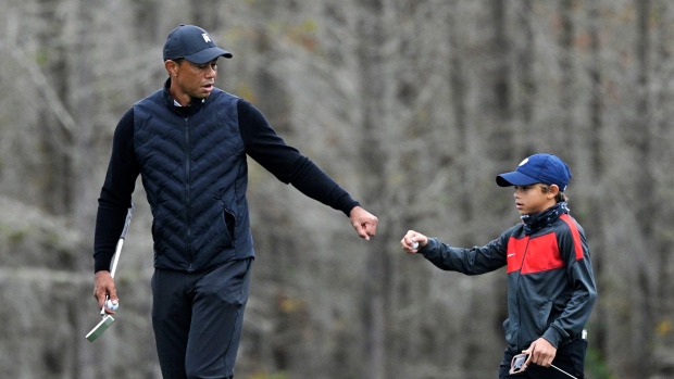 Tiger and Charlie Woods, The Canadian Press Tiger and Charlie Woods