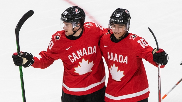 Dawson Mercer of Bay Roberts named player of the game in Canada