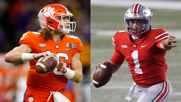Trevor Lawrence and Justin Fields, The Canadian Press Trevor Lawrence and Justin Fields