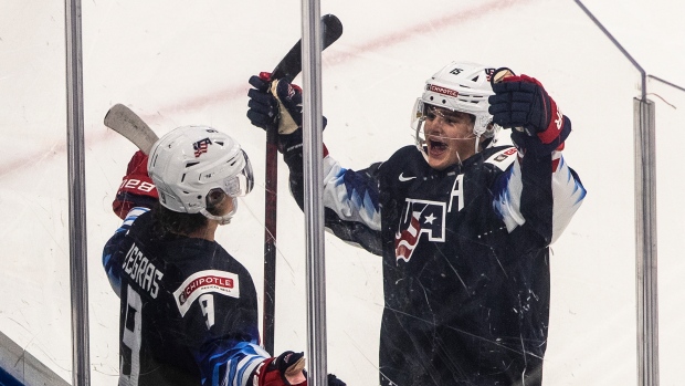 Zegras powers US past Czech Republic at world junior tourney