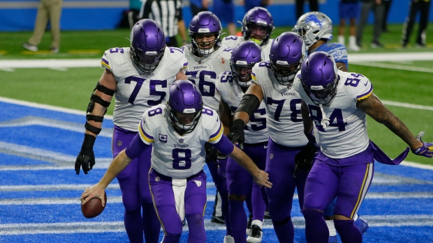 Minnesota Vikings celebrates, The Canadian Press Minnesota Vikings celebrates