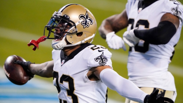 New Orleans Saints cornerback Marshon Lattimore , The Canadian Press New Orleans Saints cornerback Marshon Lattimore