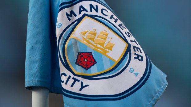 Manchester City Corner Flag, Joe Prior/Visionhaus Manchester City Corner Flag