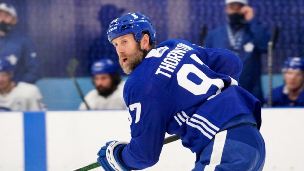 Joe Thornton, Toronto Maple Leafs via Twitter Joe Thornton