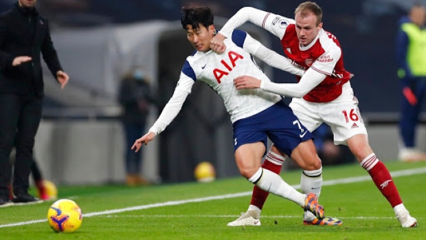 Son Heung-min and Rob Holding