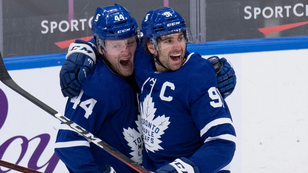 Morgan Rielly and John Tavares 