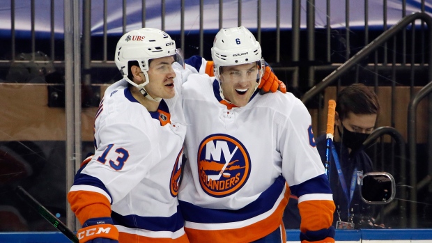 Mathew Barzal, Ryan Pulock, The Canadian Press Mathew Barzal, Ryan Pulock