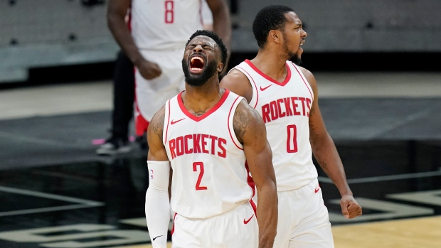 Houston Rockets forward David Nwaba and Sterling Brown , The Canadian Press Houston Rockets forward David Nwaba and Sterling Brown