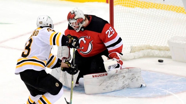 Brad Marchand scores , The Canadian Press Brad Marchand scores