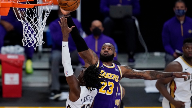 LeBron James Kira Lewis Jr., The Canadian Press LeBron James Kira Lewis Jr.