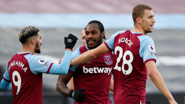 West Ham celebrates, The Canadian Press West Ham celebrates