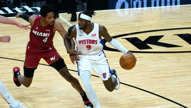 Detroit Pistons forward Jerami Grant , The Canadian Press Detroit Pistons forward Jerami Grant
