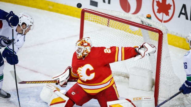 Calgary Flames on X: Jacob Markstrom: - First #Flames goal with 3 shutouts  in a 4-game span - Has allowed 1 goal in his past 4 games - Hasn't allowed  a goal