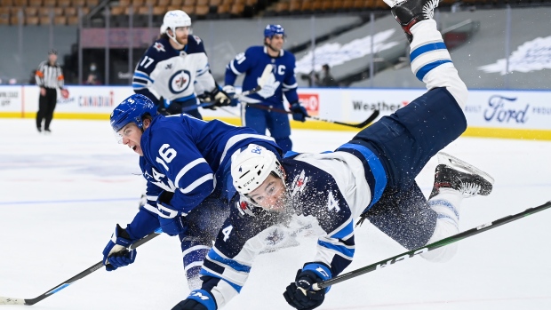 Mitch Marner and Neal Pionk