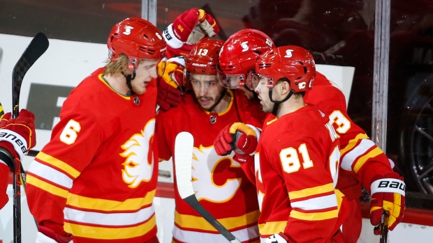 Calgary Flames celebrate