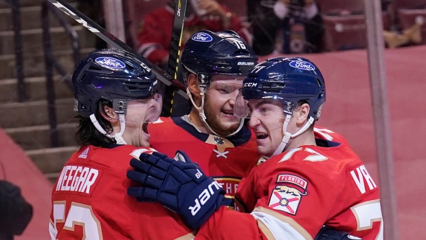 MacKenzie Weegar Frank Vatrano, The Canadian Press MacKenzie Weegar Frank Vatrano