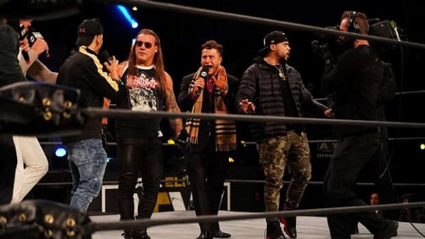 Sammy Guevara, Chris Jericho, MJF and Santana