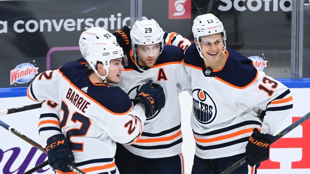 Leon Draisaitl Tyson Barrie Jesse Puljujarvi, The Canadian Press Leon Draisaitl Tyson Barrie Jesse Puljujarvi