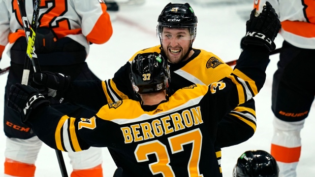 Nick Ritchie Patrice Bergeron, The Canadian Press Nick Ritchie Patrice Bergeron