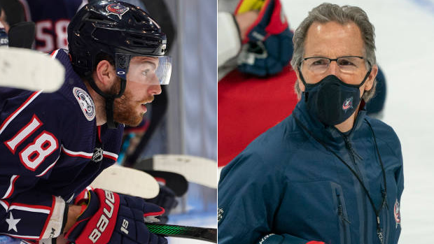 Pierre-Luc Dubois and John Tortorella, Getty Images Pierre-Luc Dubois and John Tortorella
