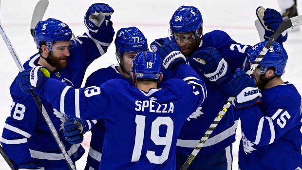 Toronto Maple Leafs celebrate, The Canadian Press Toronto Maple Leafs celebrate