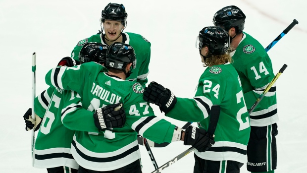 John Klingberg Joe Pavelski Roope Hintz Jamie Benn Alexander Radulov , The Canadian Press John Klingberg Joe Pavelski Roope Hintz Jamie Benn Alexander Radulov