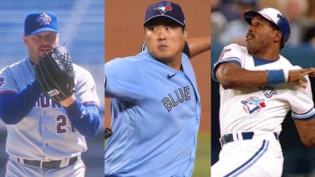 Roger Clemens Hyun-Jin Ryu Dave Winfield, The Canadian Press Roger Clemens Hyun-Jin Ryu Dave Winfield