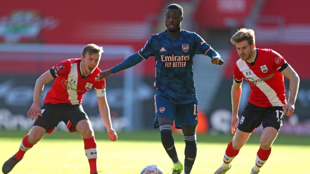 Nicolas Pepe James Ward-Prowse Stuart Armstrong Nicolas Pepe James Ward-Prowse Stuart Armstrong