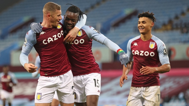 Bertrand Traore Ross Barkley Ollie Watkins, The Canadian Press Bertrand Traore Ross Barkley Ollie Watkins