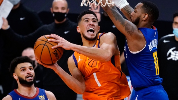 Phoenix Suns Booker Out Against Denver Nuggets With Hamstring Injury Tsn Ca